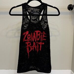 Universal Studios Halloween Horror Nights Graphic Tank Zombie Bait. Size Small.